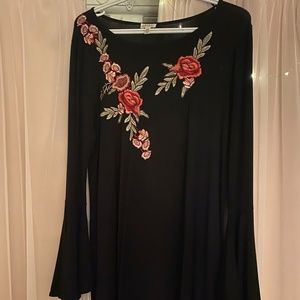 Black Dress With Roses